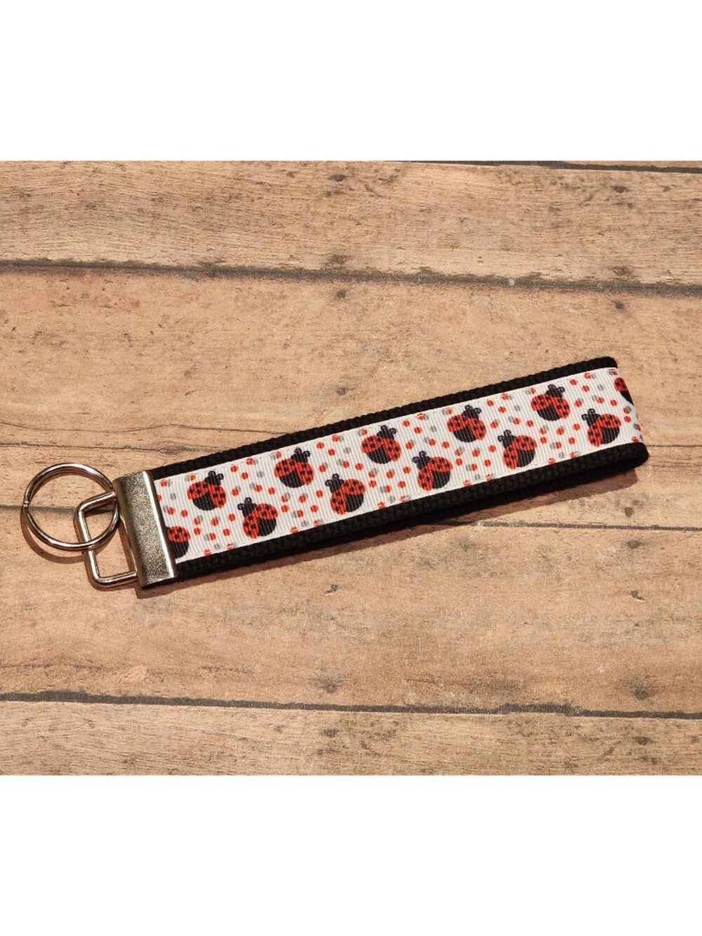 Ladybug Wristlet Keyfob / Keychain